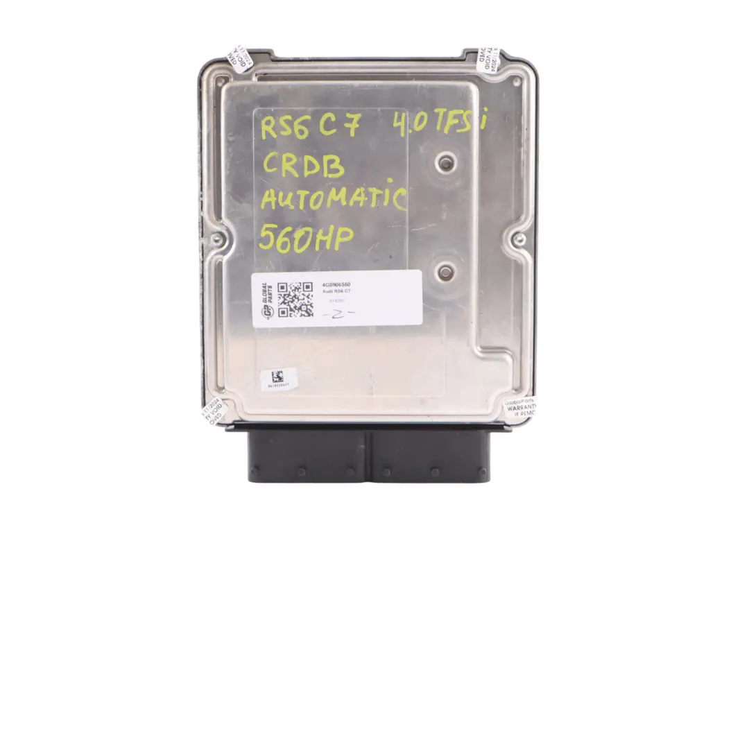 4.0TFSI CRDB 560HP Engine Control Unit ECU Automatic to Audi RS6 C7 with Part number 4G0906560 Audi RS6 C7 4.0TFSI CRDB 560HP Engine Control Unit ECU Automatic - SKU 4G0906560 - Part number 4G0906560