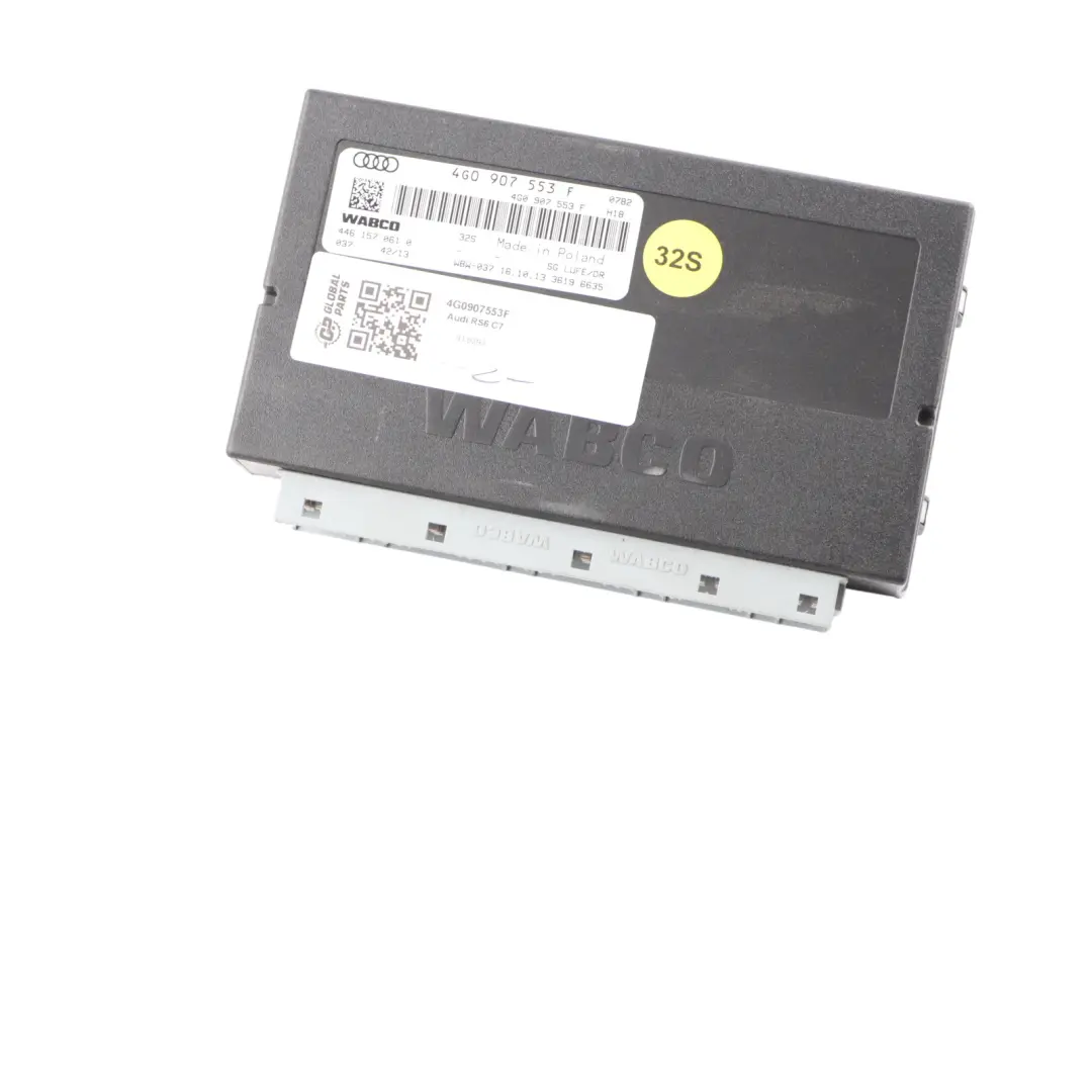 Módulo de Suspensión de Aire Control Regulación WABCO para Audi RS6 C7 4G con número de pieza 4G0907553F Audi RS6 C7 4G Módulo de Suspensión de Aire Control Regulación WABCO - SKU 4G0907553F - Número de pieza 4G0907553F