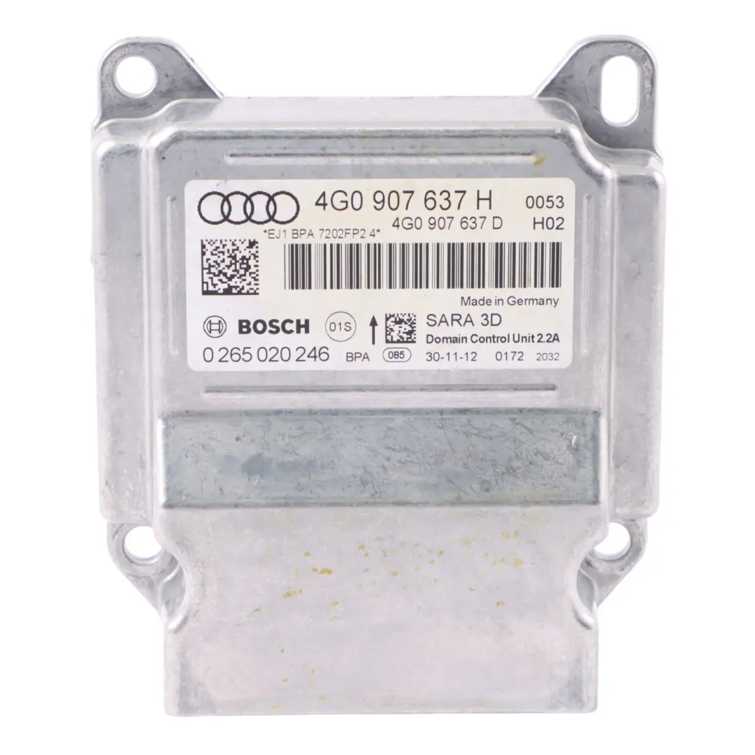 ESP Yaw Rate Module Control Unit Sensor ECU to Audi A6 C7 with Part number 4G0907637H Audi A6 C7 ESP Yaw Rate Module Control Unit Sensor ECU - SKU 4G0907637H - Part number 4G0907637H