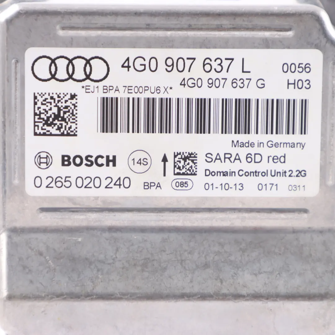 Audi RS6 C7 Beschleunigung Gierrate Sensor Modul Steuergerät ECU - SKU 4G0907637L - Teilenummer 4G0907637L