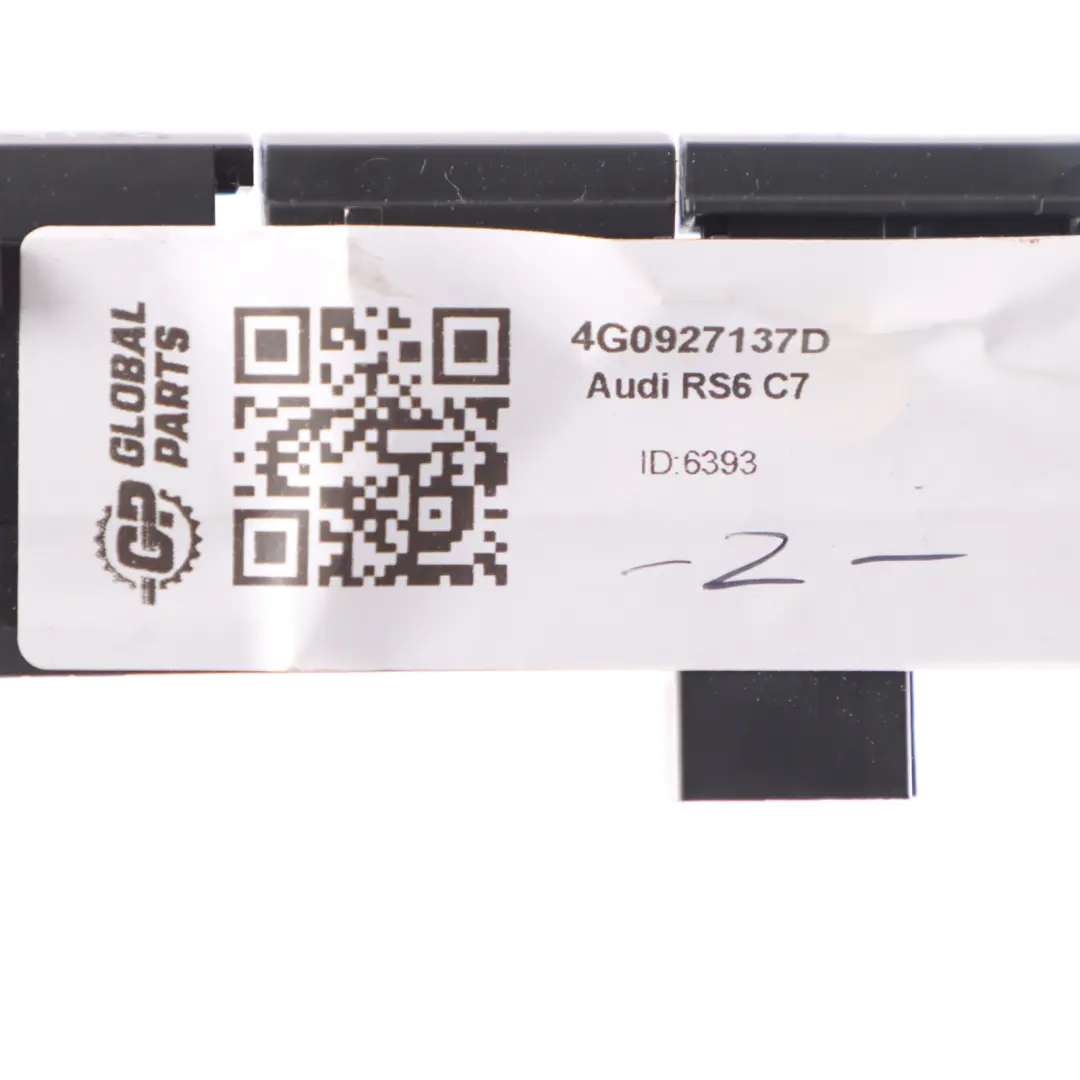 Audi RS6 C7 PDC Parking Sensor Traction Switch Control Button - SKU 4G0927137D - Part number 4G0927137D