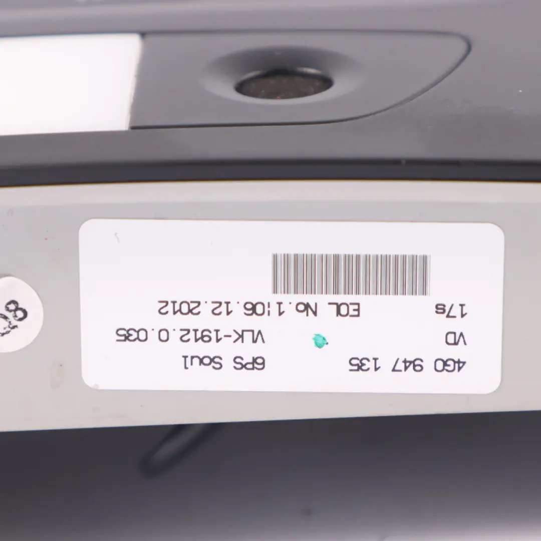 Audi A6 C7 Panneau d'éclairage intérieur toit noir Lampe lecture avant - SKU 4G0947135 - Numéro de pièce 4G0947135