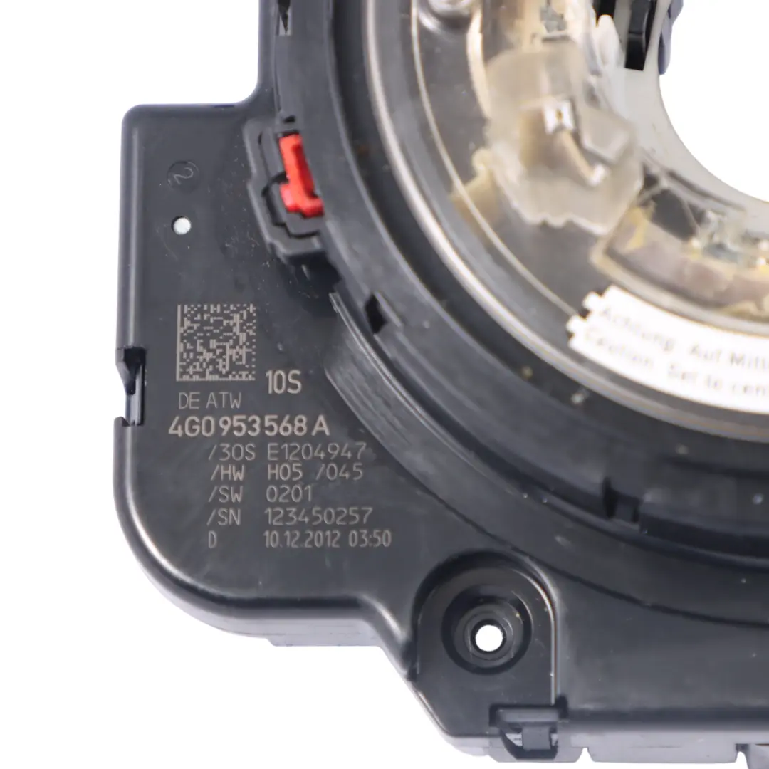 Colonne de Direction Bague d'Amorçage pour Audi A6 C7 à propos du numéro de pièce 4G0953568A Audi A6 C7 Colonne de Direction Bague d'Amorçage - SKU 4G0953568A - Numéro de pièce 4G0953568A