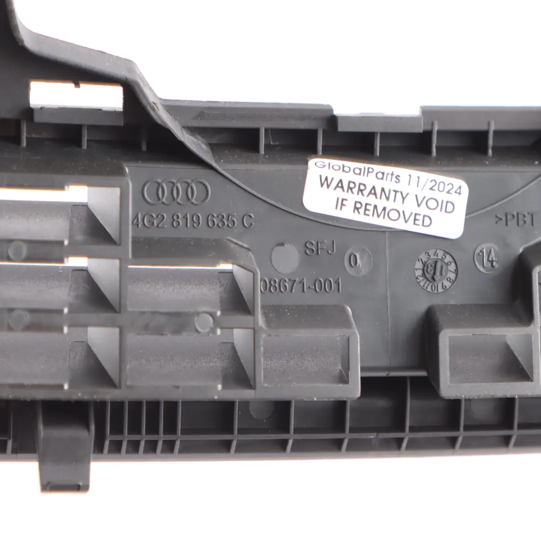 Dashboard Speaker Trim Cover Moulding Panel to Audi A6 C7 with Part number 4G2819635C Audi A6 C7 Dashboard Speaker Trim Cover Moulding Panel - SKU 4G2819635C - Part number 4G2819635C