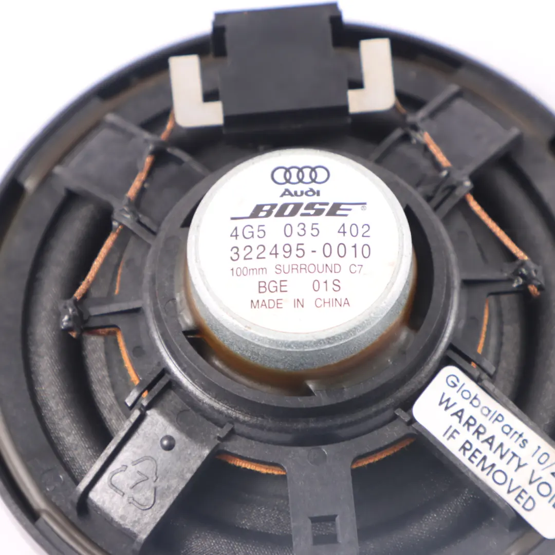 Altavoz trasero Audio Surround Sound BOSE Izquierda Derecha Audi A6 C7 - SKU 4G5035402 - Número de pieza 4G5035402