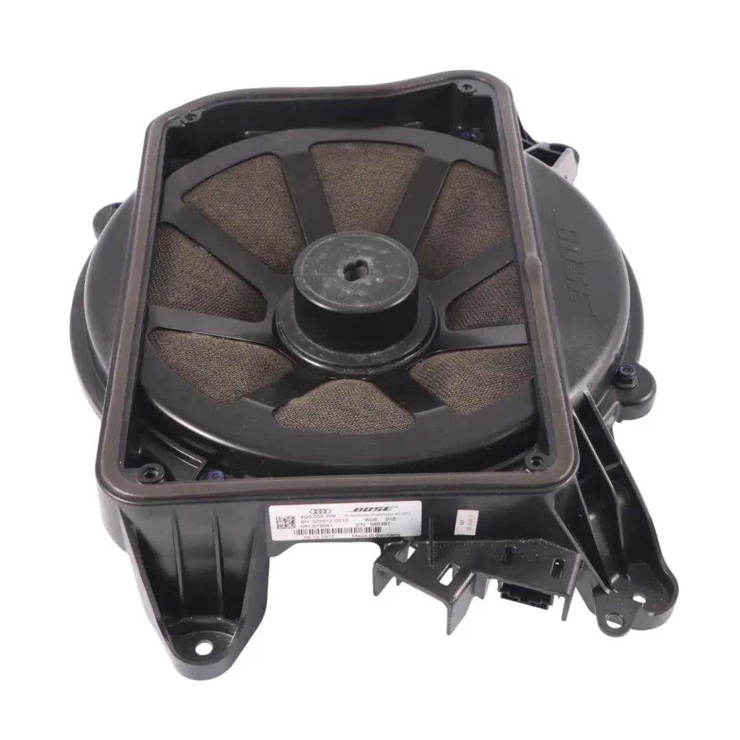 Audi A6 C7 Haut-parleur central arrière Bose Subwoofer Hi-Fi - SKU 4G5035709 - Numéro de pièce 4G5035709