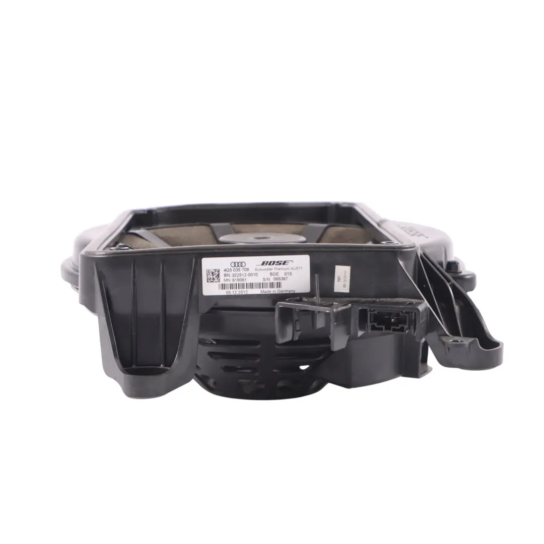posteriore centrale Bose Subwoofer Speaker Hi-Fi per Audi A6 C7 berlina con numero di parte 4G5035709 Audi A6 C7 berlina posteriore centrale Bose Subwoofer Speaker Hi-Fi - SKU 4G5035709 - Numero di parte 4G5035709