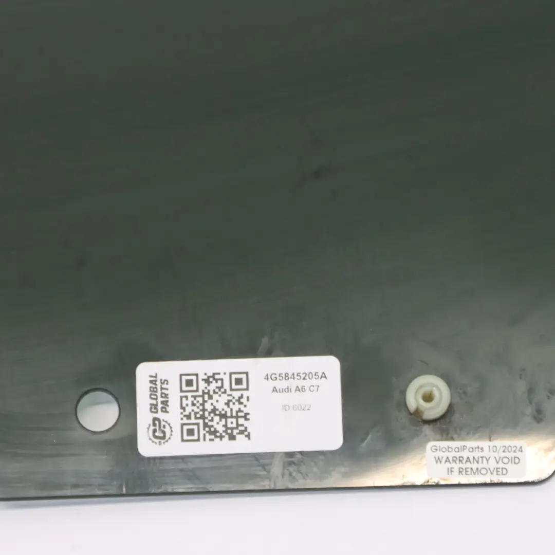Vitre latérale de porte arrière AS3 teintée gauche pour Audi A6 C7 à propos du numéro de pièce 4G5845205A Audi A6 C7 Vitre latérale de porte arrière AS3 teintée gauche - SKU 4G5845205A - Numéro de pièce 4G5845205A