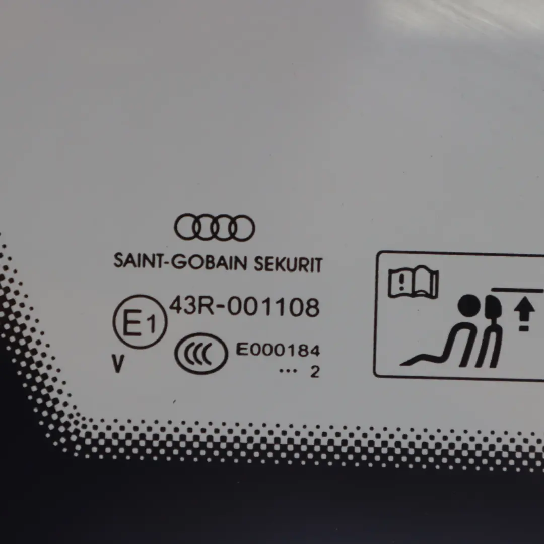 Audi A6 C7 Rear Side Window Glass Quarter Triangle Tinted Left N/S - SKU 4G5845299H - Part number 4G5845299H