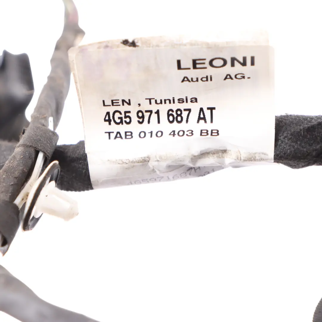 Door Harness Left N/S Wiring Loom Cable to Audi A6 C7 4G Rear with Part number 4G5971687AT Audi A6 C7 4G Rear Door Harness Left N/S Wiring Loom Cable - SKU 4G5971687AT - Part number 4G5971687AT