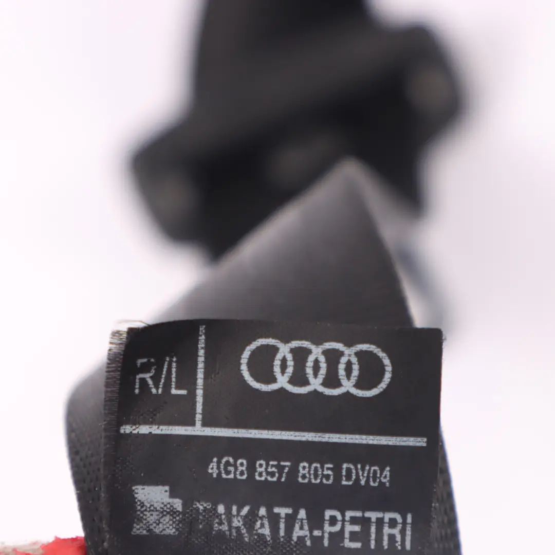Cintura di sicurezza posteriore destra sinistra Nero per Audi A6 C7 con numero di parte 4G8857805 Audi A6 C7 Cintura di sicurezza posteriore destra sinistra Nero - SKU 4G8857805 - Numero di parte 4G8857805