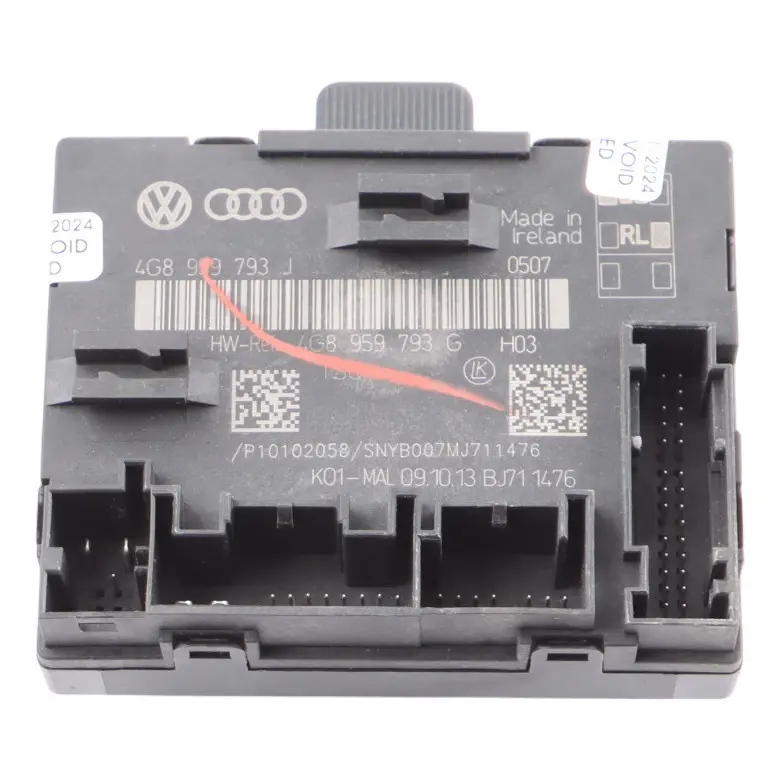 Module Porte Avant Côté Conducteur Unité Commande ECU pour Audi RS6 C7 à propos du numéro de pièce 4G8959793G Audi RS6 C7 Module Porte Avant Côté Conducteur Unité Commande ECU - SKU 4G8959793G - Numéro de pièce 4G8959793G
