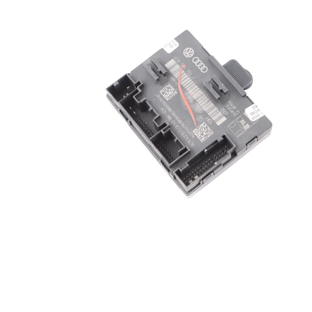 Front Door Module Driver's Side Control Unit ECU to Audi RS6 C7 with Part number 4G8959793G Audi RS6 C7 Front Door Module Driver's Side Control Unit ECU - SKU 4G8959793G - Part number 4G8959793G