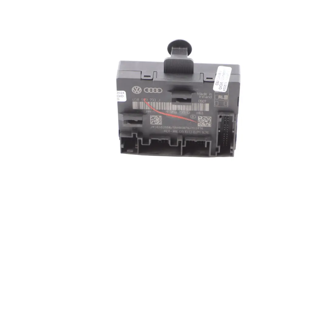 Moduł Sterownik Drzwi Przód Lewo Strona Kierowcy do Audi RS6 C7 o numerze 4G8959793G Audi RS6 C7 Moduł Sterownik Drzwi Przód Lewo Strona Kierowcy - SKU 4G8959793G - Numer Części 4G8959793G