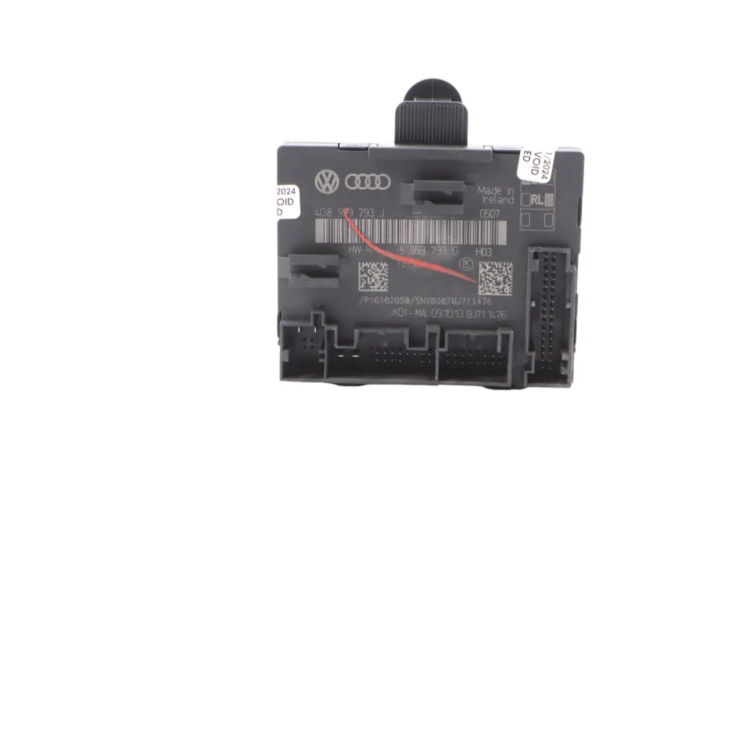 Moduł Sterownik Drzwi Przód Lewo Strona Kierowcy do Audi RS6 C7 o numerze 4G8959793G Audi RS6 C7 Moduł Sterownik Drzwi Przód Lewo Strona Kierowcy - SKU 4G8959793G - Numer Części 4G8959793G