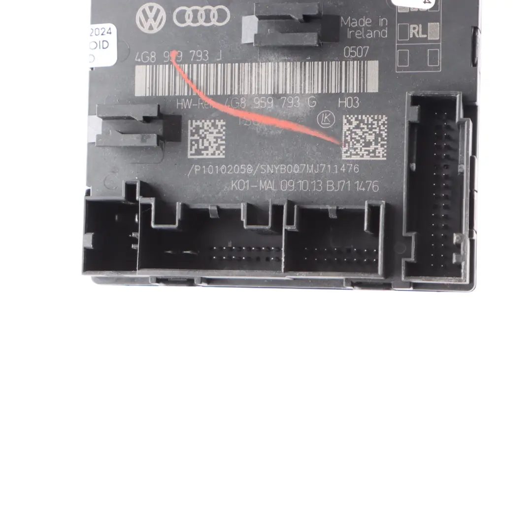 Audi RS6 C7 Front Door Module Driver's Side Control Unit ECU - SKU 4G8959793G - Part number 4G8959793G