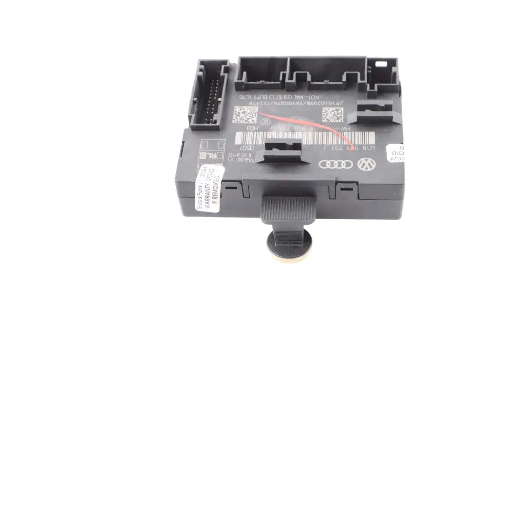 Audi RS6 C7 Moduł Sterownik Drzwi Przód Lewo Strona Kierowcy - SKU 4G8959793G - Numer Części 4G8959793G