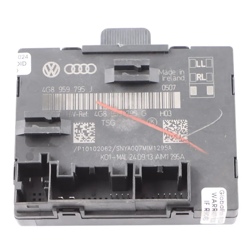 posteriore porta modulo controllo ECU sinistra destra per Audi A6 C7 con numero di parte 4G8959795G Audi A6 C7 posteriore porta modulo controllo ECU sinistra destra - SKU 4G8959795G - Numero di parte 4G8959795G
