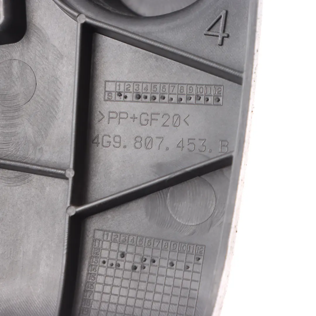 Bumper Bracket Left N/S Carrier Holder Mount to Audi RS6 C7 Rear with Part number 4G9807453B Audi RS6 C7 Rear Bumper Bracket Left N/S Carrier Holder Mount - SKU 4G9807453B - Part number 4G9807453B