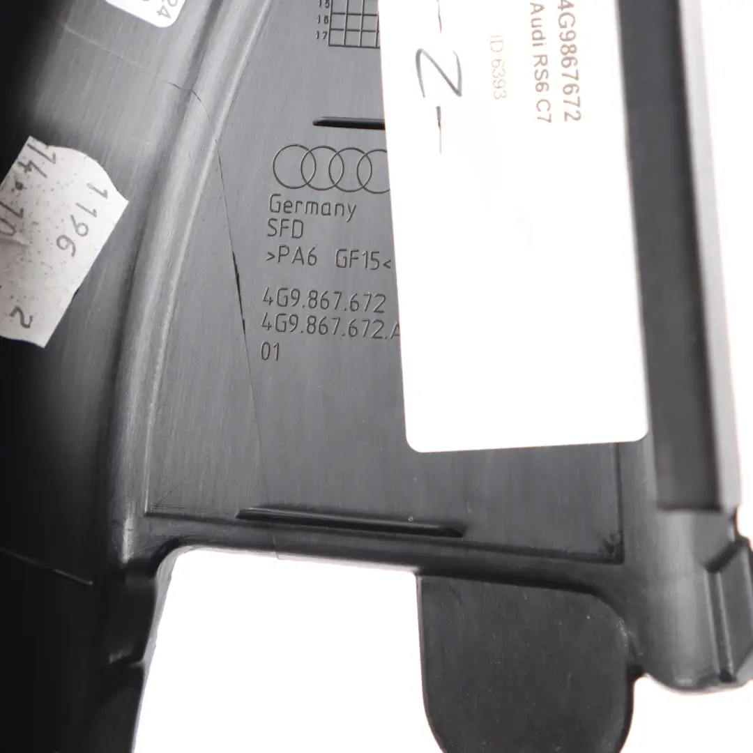 Audi RS6 C7 Puerta Trasera Ventana Superior Marco Tapa Tira Derecha - SKU 4G9867672 - Número de pieza 4G9867672