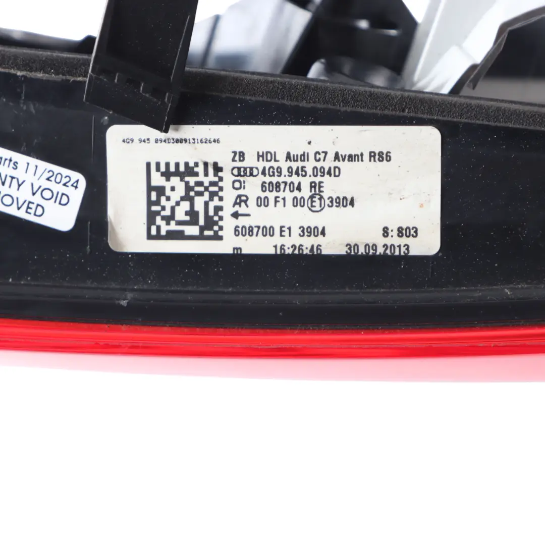 Audi A6 C7 Rear Tailgate Hatch Bootlid Inner Light Lamp Right O/S - SKU 4G9945094D - Part number 4G9945094D