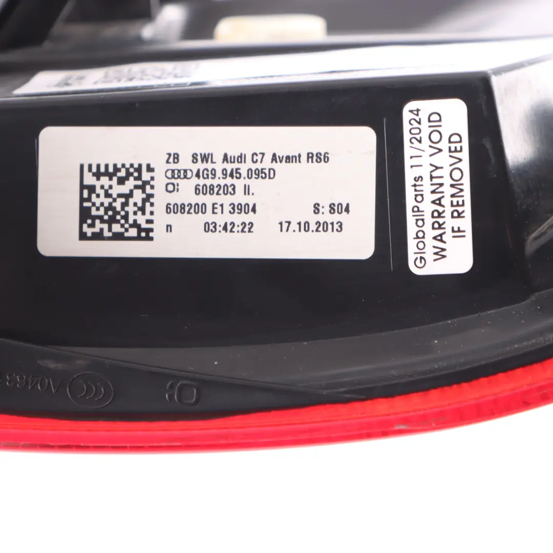 Side Panel Fender Outer Light Lamp LED Left N/S to Audi A6 C7 Rear with Part number 4G9945095D Audi A6 C7 Rear Side Panel Fender Outer Light Lamp LED Left N/S - SKU 4G9945095D - Part number 4G9945095D