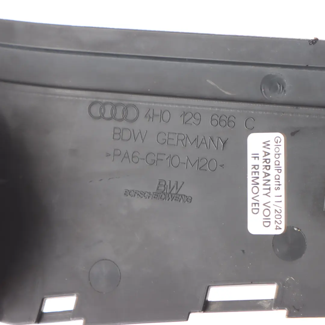 Audi A8 D4 Couvercle Du Conduit D'admission Du Filtre à Air - SKU 4H0129666C - Numéro de pièce 4H0129666C