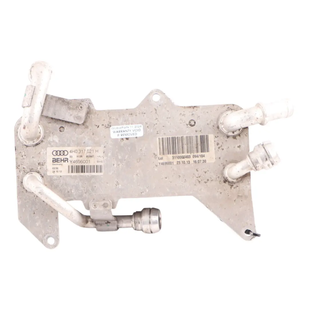 Radiador De Aceite De La Caja De Cambios Del para Audi RS6 C7 con número de pieza 4H0317021H Audi RS6 C7 Radiador De Aceite De La Caja De Cambios Del - SKU 4H0317021H - Número de pieza 4H0317021H