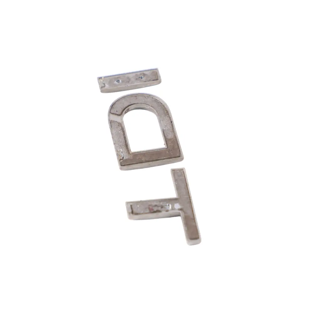 Audi Q3 8U Badge de coffre Emblème arrière Lettre TDI Chrome - SKU 4H0853737B - Numéro de pièce 4H0853737B