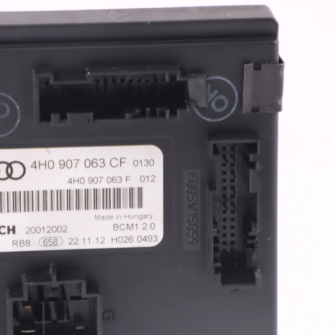 Audi A6 C7 Board Supply Comfort BCM Body Control Module Unit ECU - SKU 4H0907063CF - Part number 4H0907063CF