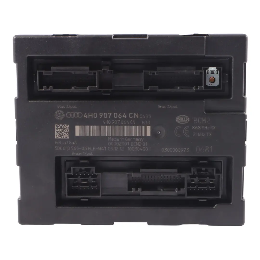 Audi A6 C7 BCM Unità Modulo Comfort Del Corpo ECU - SKU 4H0907064CN - Numero di parte 4H0907064CN