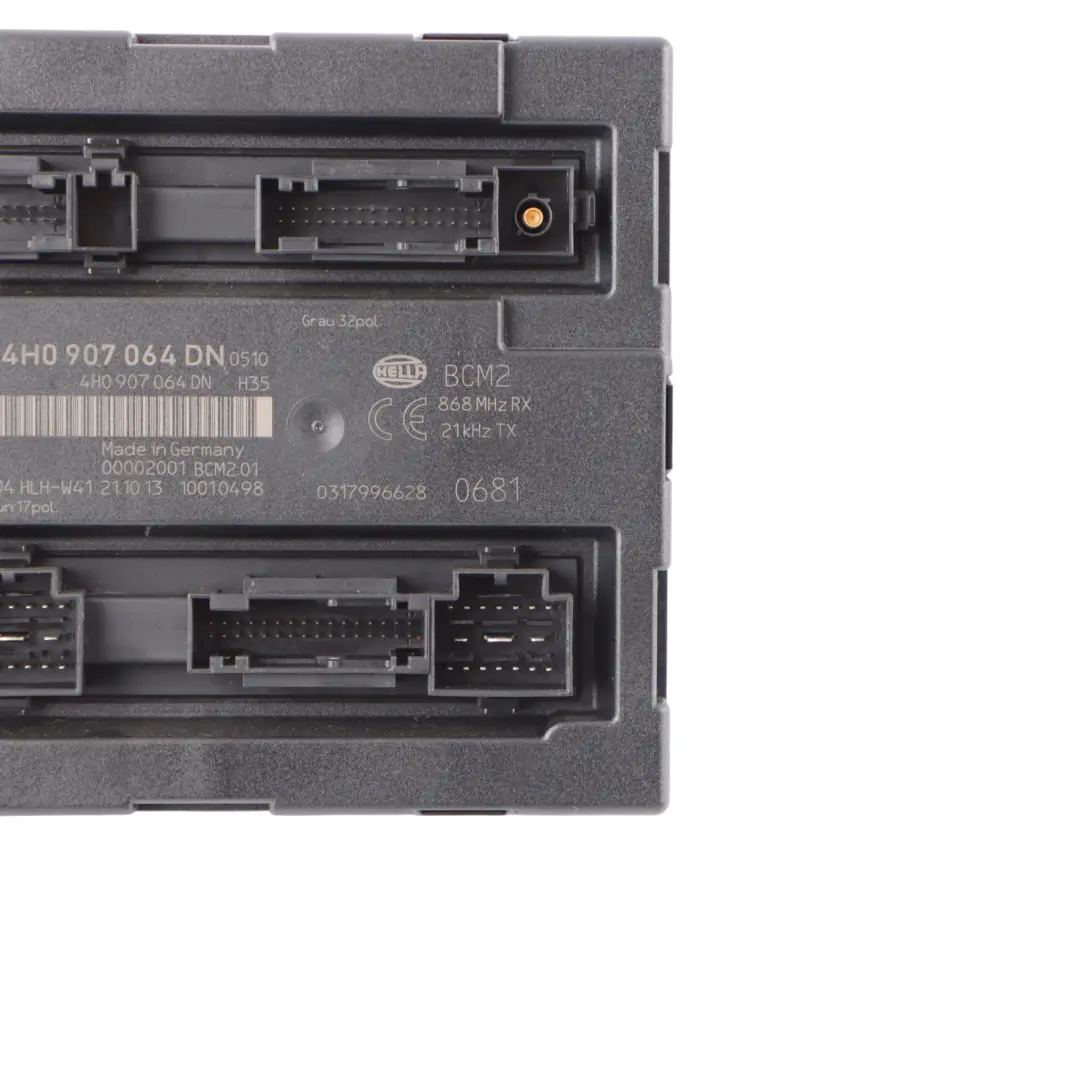 Modulo Centralina BCM Body Comfort Convenience per Audi A6 C7 con numero di parte 4H0907064DN Audi A6 C7 Modulo Centralina BCM Body Comfort Convenience - SKU 4H0907064DN - Numero di parte 4H0907064DN