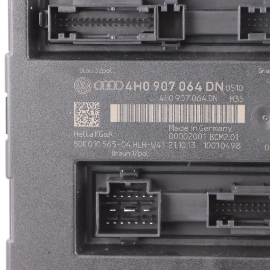 Audi A6 C7 BCM Body Comfort Convenience Module Unit ECU - SKU 4H0907064DN - Part number 4H0907064DN