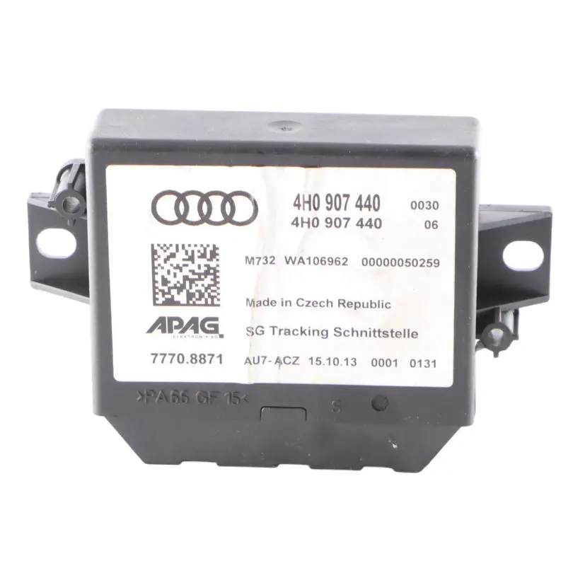 Audi RS6 C7 GPS Unité de contrôle de localisation Localisateur module - SKU 4H0907440 - Numéro de pièce 4H0907440