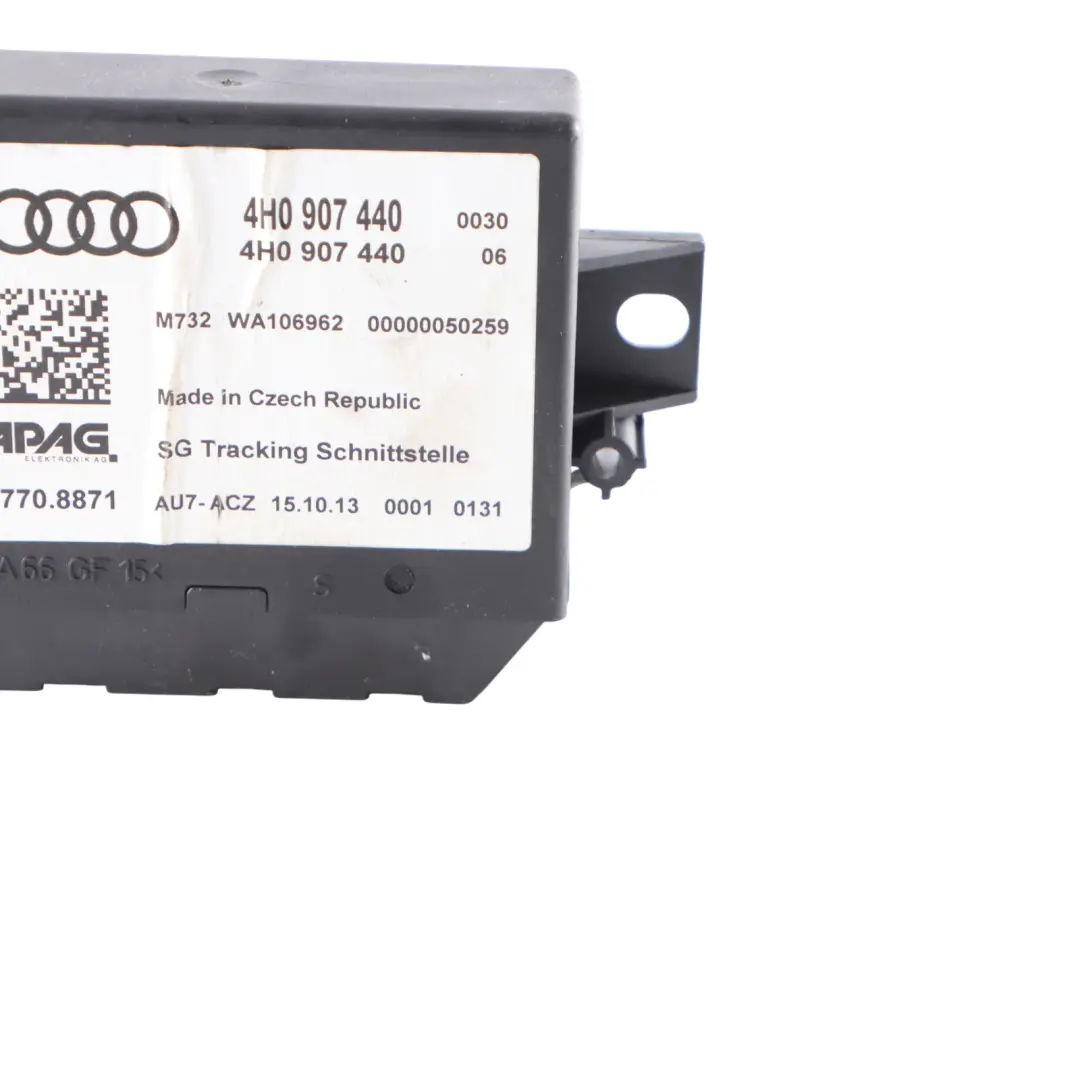 Audi RS6 C7 GPS Unité de contrôle de localisation Localisateur module - SKU 4H0907440 - Numéro de pièce 4H0907440