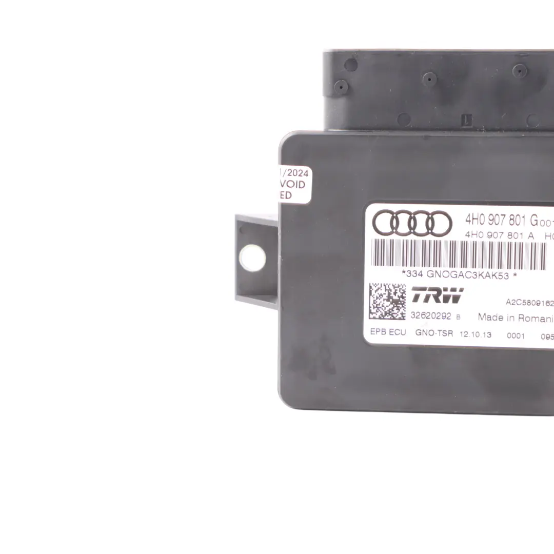 Parking Brake Module Handbrake Actuator Control Unit to Audi RS6 C7 with Part number 4H0907801G Audi RS6 C7 Parking Brake Module Handbrake Actuator Control Unit - SKU 4H0907801G - Part number 4H0907801G