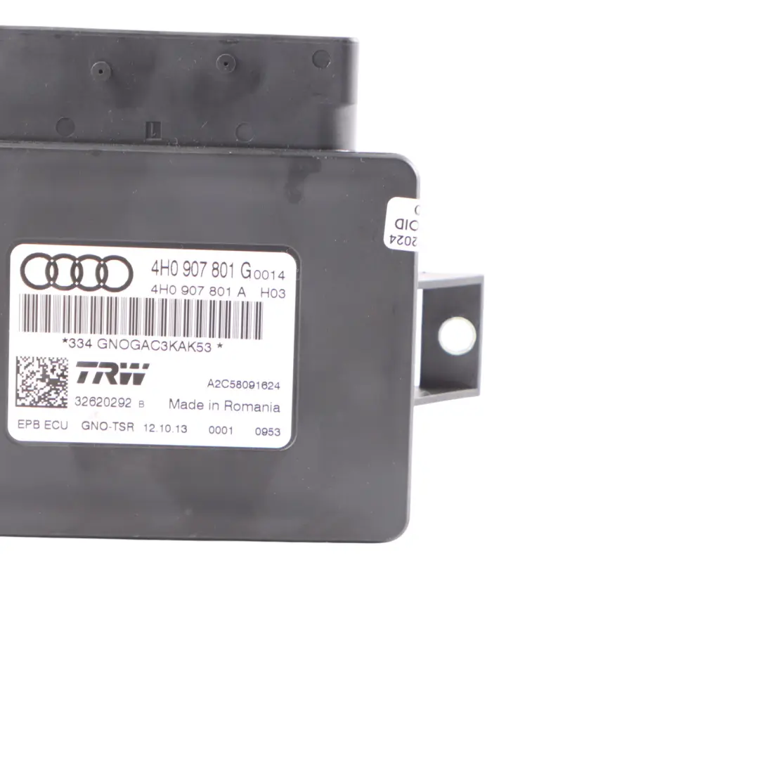 Audi RS6 C7 Moduł Sterownik Hamulca Ręcznego - SKU 4H0907801G - Numer Części 4H0907801G