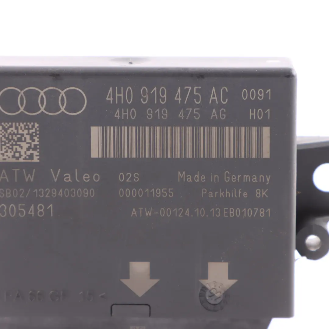 Audi A6 C7 PDC Parking Distance Control Module Unit ECU - SKU 4H0919475AC - Part number 4H0919475AC