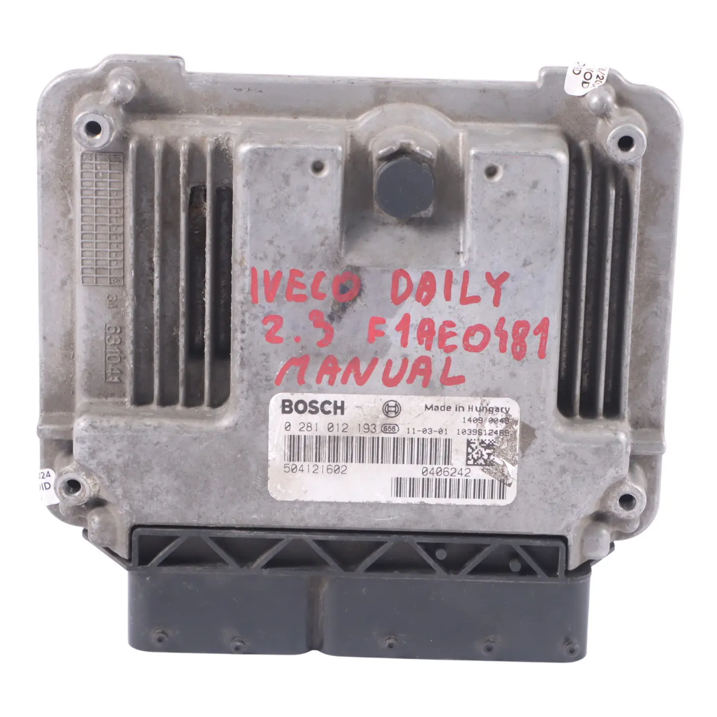 Iveco Daily 2.3 Moteur diesel F1AE0481 Unité Module Manuel de l'ECU 504121602