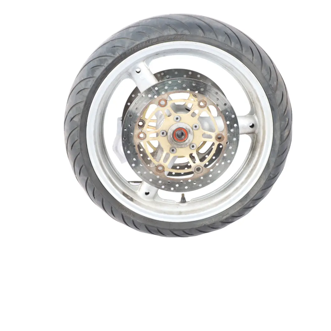 SV650 Front Wheel R17 Michelin Tyre 120/60 55110-20F00-000 to Suzuki with Part number 5511020F00000 Suzuki SV650 Front Wheel R17 Michelin Tyre 120/60 55110-20F00-000 - SKU 5511020F00000 - Part number 5511020F00000
