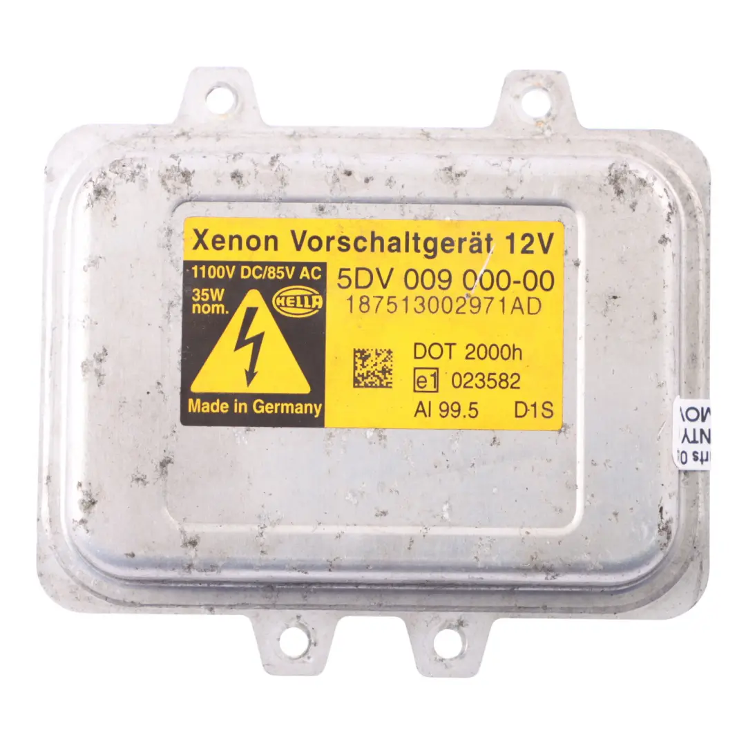 Lichtmodul Scheinwerfer Ballast Xenon Steuergerät für BMW E60 mit Teilenummer 5DV009000 BMW E60 Lichtmodul Scheinwerfer Ballast Xenon Steuergerät - SKU 5DV009000-00 - Teilenummer 5DV009000