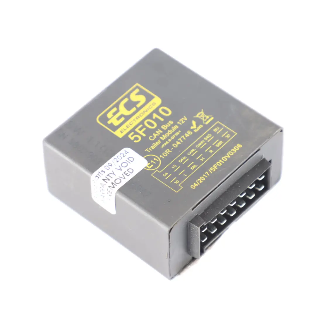 Electonics CAN Bus Trailer Module 12V V0306 to ECS with Part number 5F010 ECS Electonics CAN Bus Trailer Module 12V V0306 - SKU 5F010 - Part number 5F010