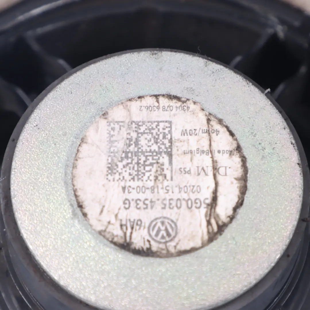 Puerta Trasera Delantera Altavoz Izquierdo Derecho para VW Golf Mk7 con número de pieza 5G0035453G VW Golf Mk7 Puerta Trasera Delantera Altavoz Izquierdo Derecho - SKU 5G0035453G - Número de pieza 5G0035453G