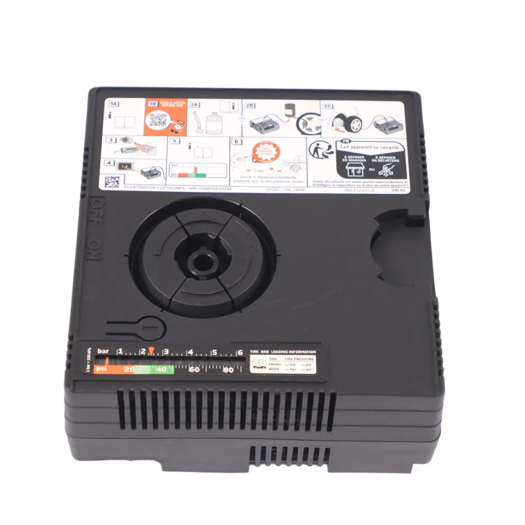 Compresor Neumáticos Bolsa Set Reparación Destornillador para Audi Q2 GA con número de pieza 5G0601705A Audi Q2 GA Compresor Neumáticos Bolsa Set Reparación Destornillador - SKU 5G0601705A - Número de pieza 5G0601705A