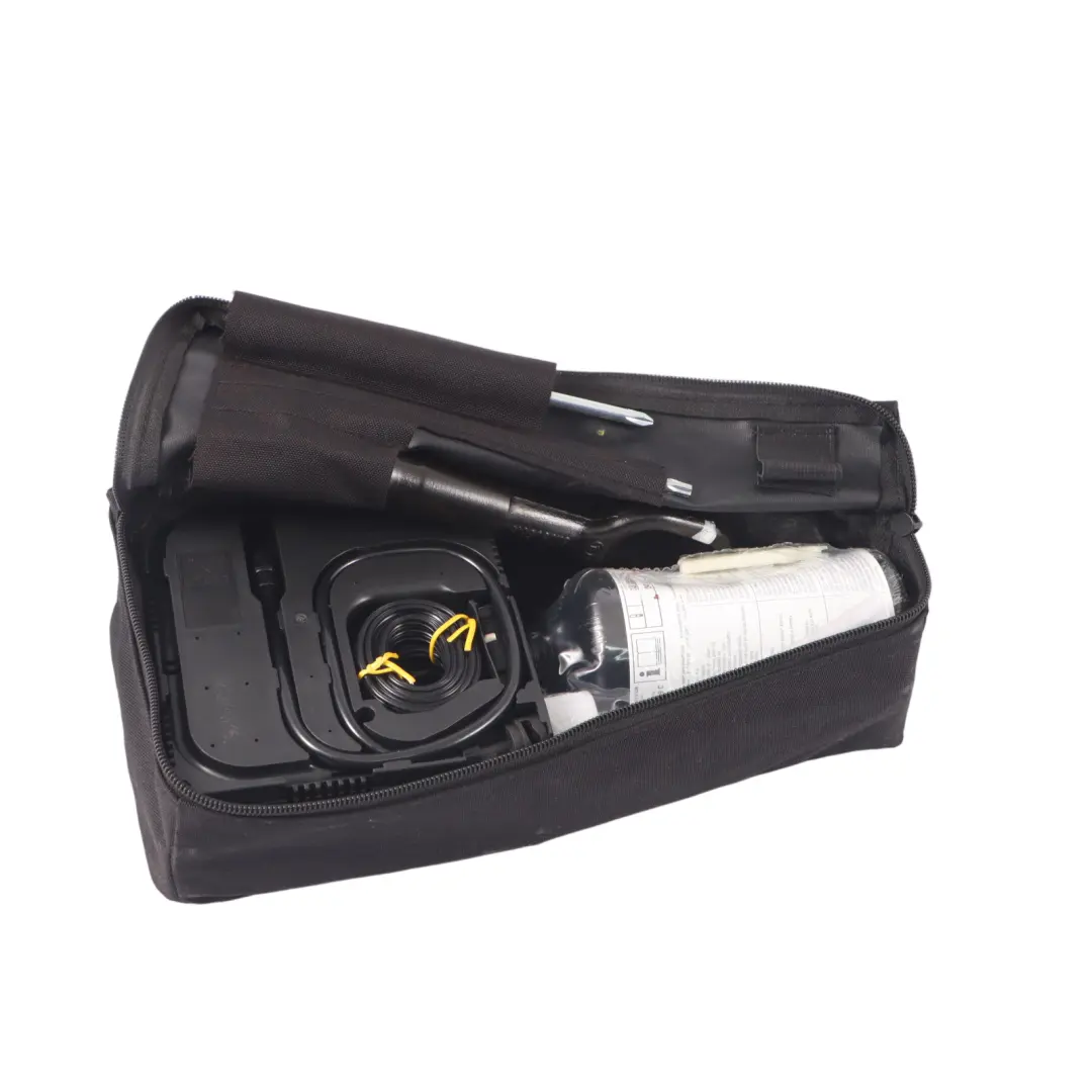 Compresor Neumáticos Bolsa Set Reparación Destornillador para Audi Q2 GA con número de pieza 5G0601705A Audi Q2 GA Compresor Neumáticos Bolsa Set Reparación Destornillador - SKU 5G0601705A - Número de pieza 5G0601705A