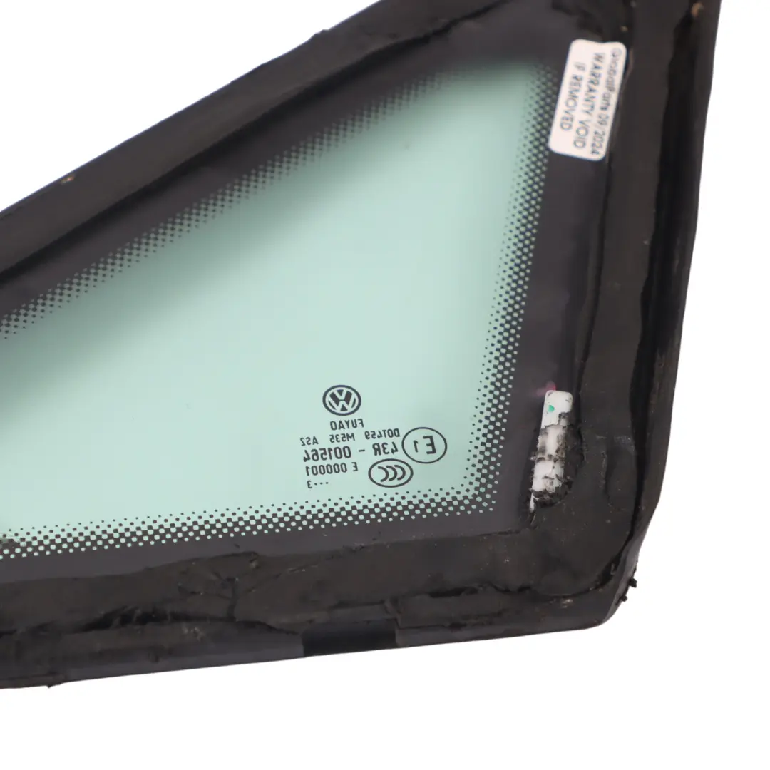 Volkswagen Golf Mk7 5G Door Fixed Quarter Window AS2 Front Right O/S - SKU 5G0845412C - Part number 5G0845412C