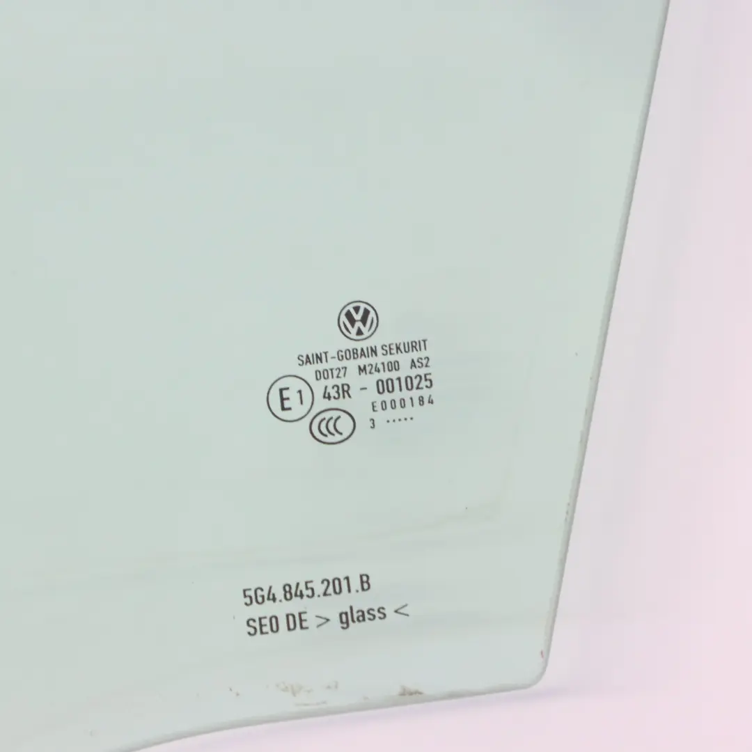 Volkswagen Golf 7 5G 2 Door Window Glass AS2 Front Left N/S - SKU 5G3845201B - Part number 5G3845201B