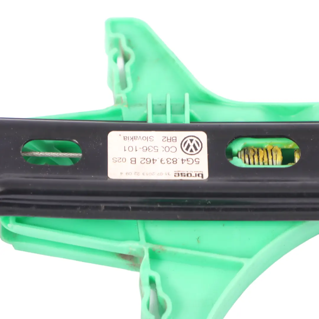 VW Volkswagen Golf 7 5G Fensterheber Mechanismus Hinten Rechts - SKU 5G4839462B - Teilenummer 5G4839462B