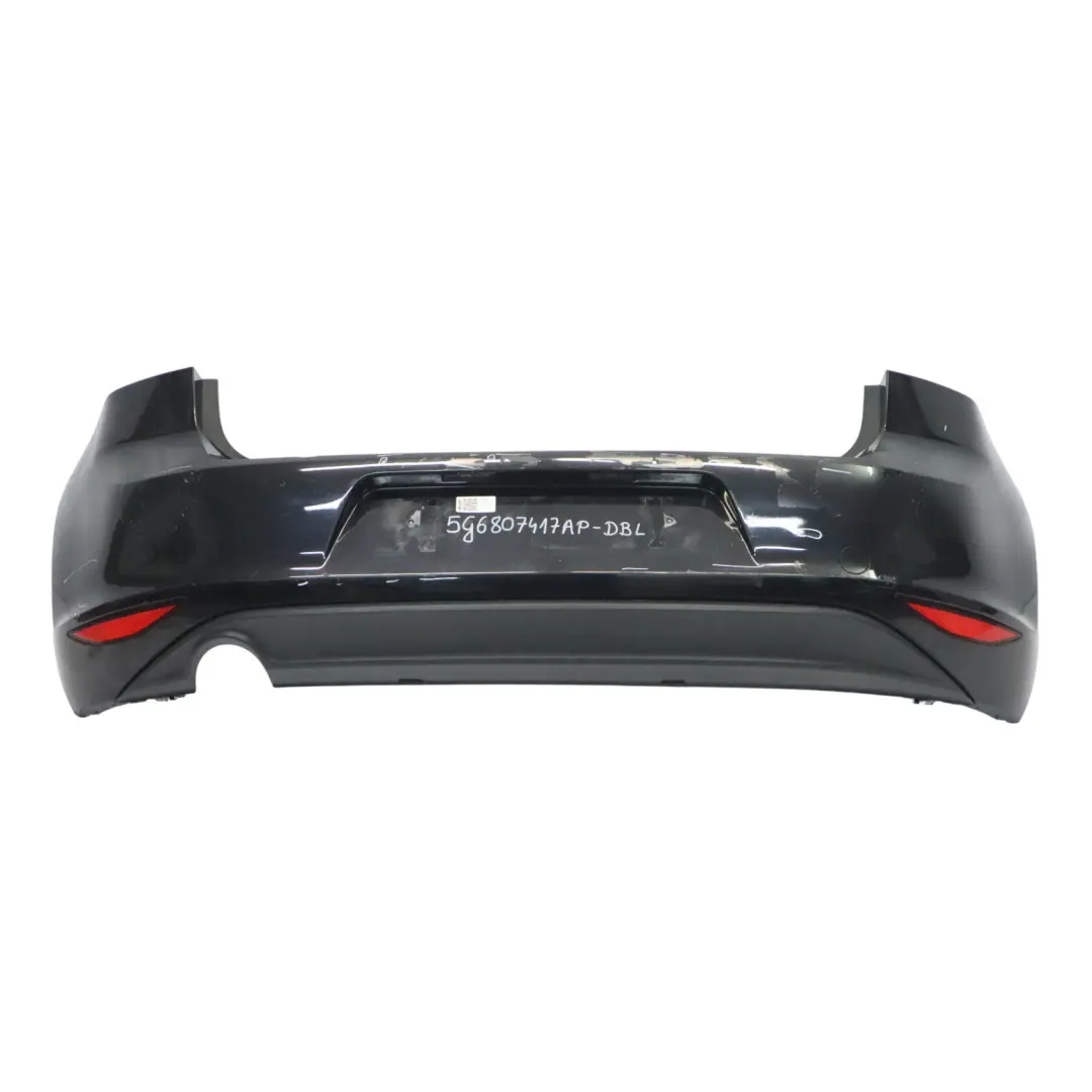 Volkswagen VW Golf Mk7 Zderzak Tylny Deep Black Czarny - C9X - SKU 5G6807417AP-DBL - Numer Części 5G6807417AP