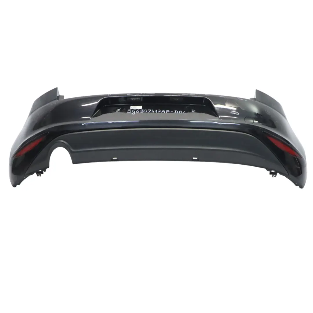 Volkswagen VW Golf Mk7 Bumper Rear Trim Panel Cover Deep Black - C9X - SKU 5G6807417AP-DBL - Part number 5G6807417AP